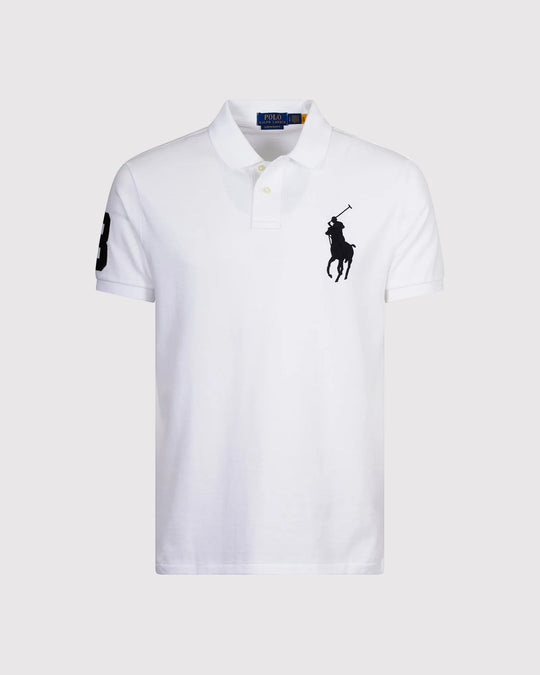 Mesh Big Poloshirt Hvid