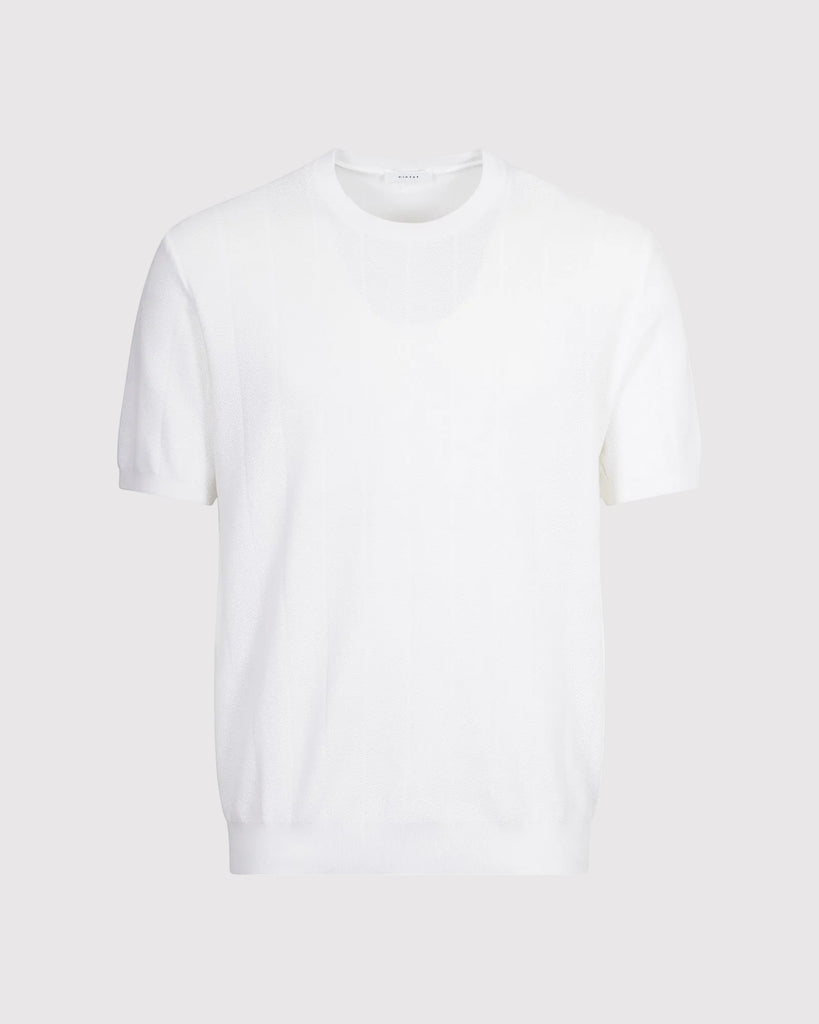 Micropunto Struktur Tee Hvid