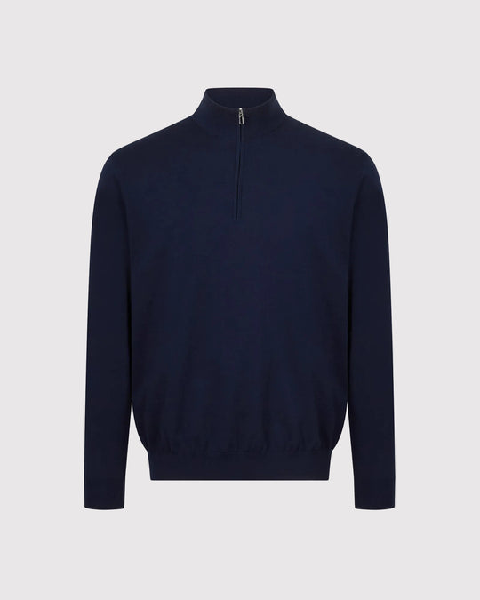 Mezza Cotton Zip Blå