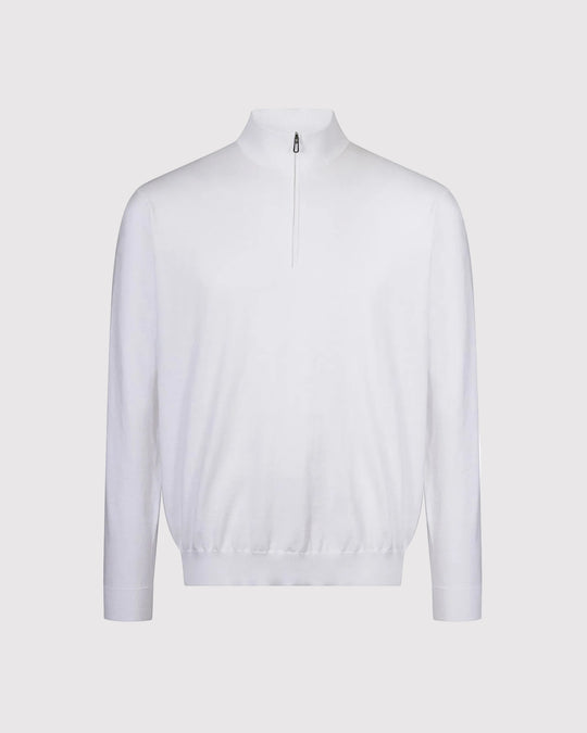 Mezza Cotton Zip Hvid