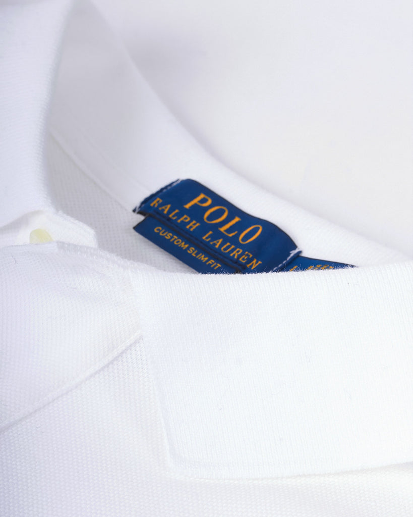 Mesh Big Poloshirt Hvid