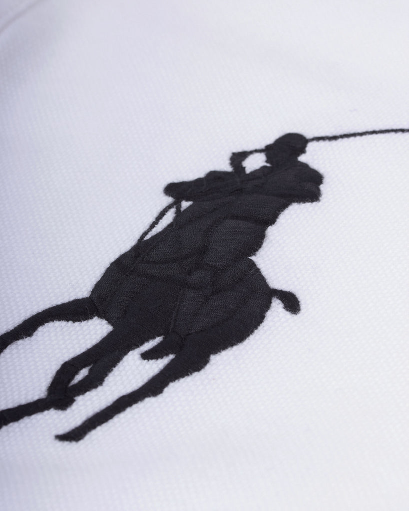 Mesh Big Poloshirt Hvid