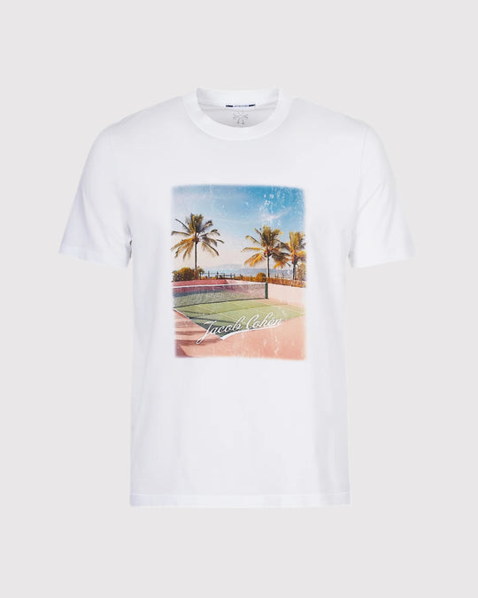 Tennis Court Tee Hvid