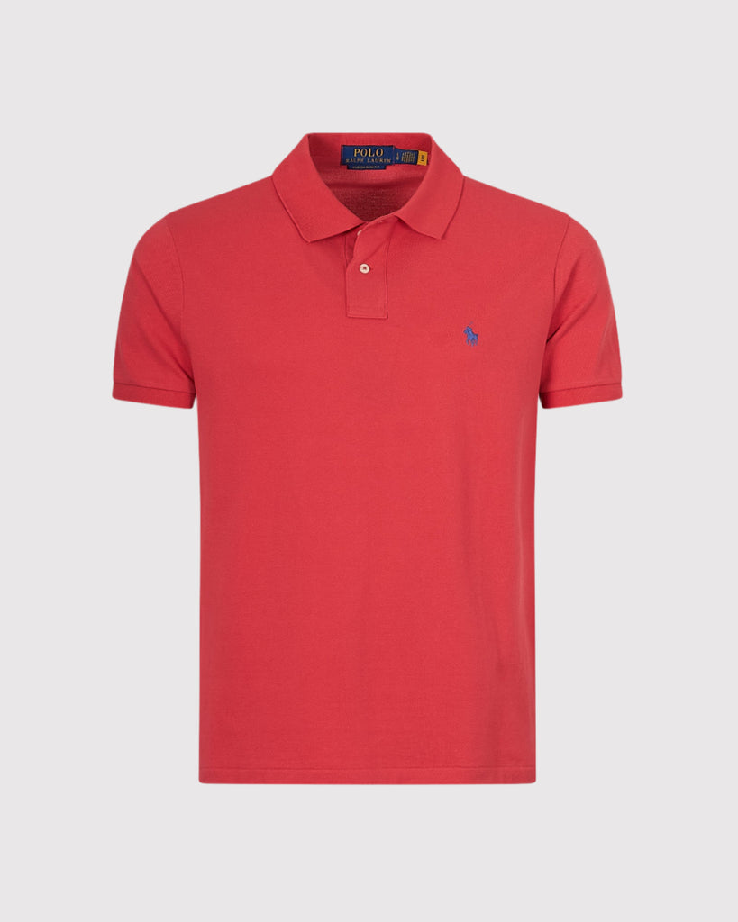 Mesh Poloshirt Rød