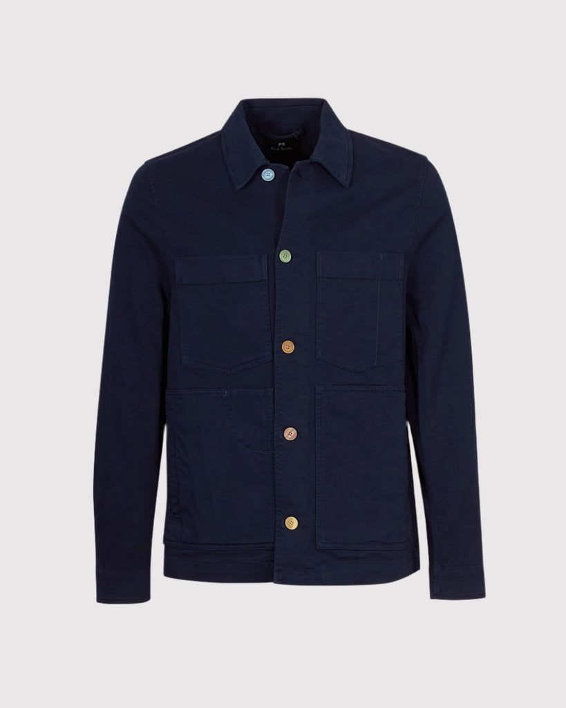 4 Pocket Overshirt Blå