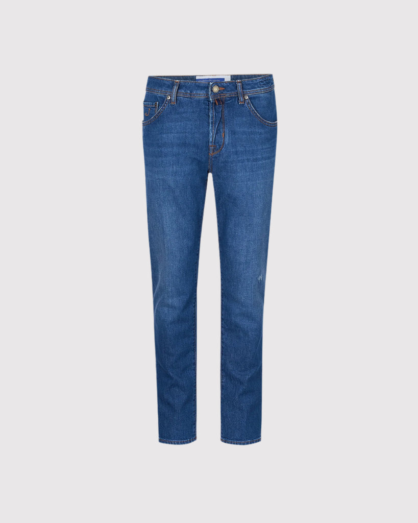 Scott Cropped Jeans Blå