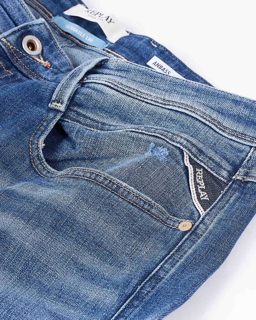 Anbass 10 Yrs Jeans Blå
