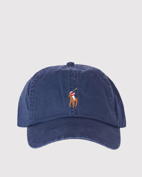 Washed Polo Cap Blå