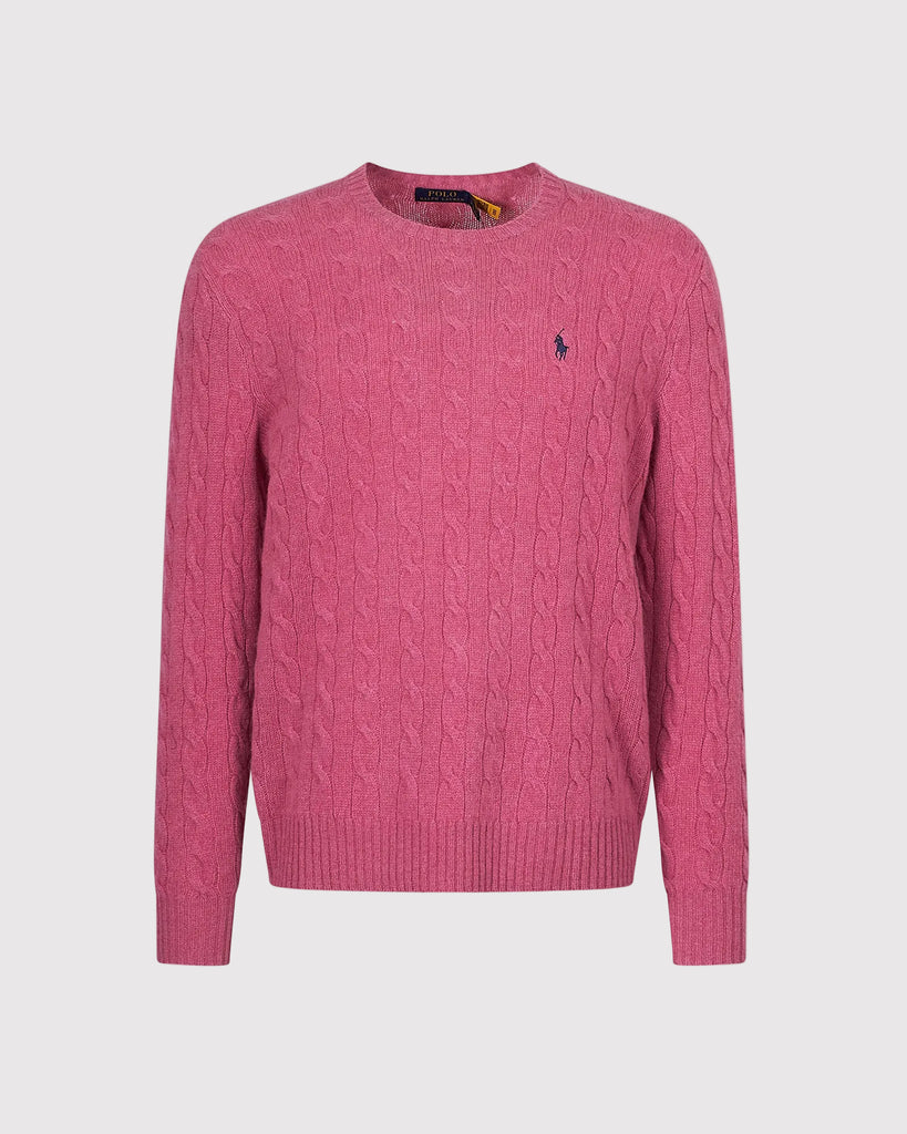Wool Cash Cable Pink
