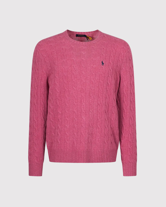 Wool Cash Cable Pink