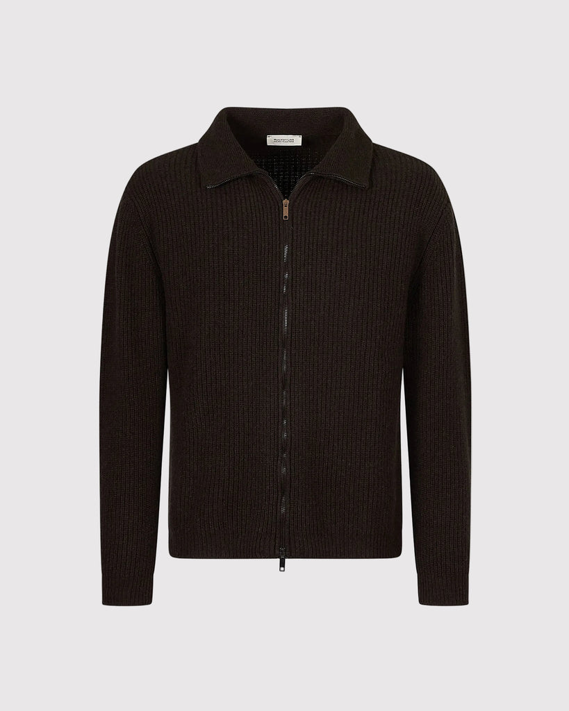 Strik Cardigan Brun
