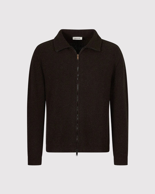 Strik Cardigan Brun