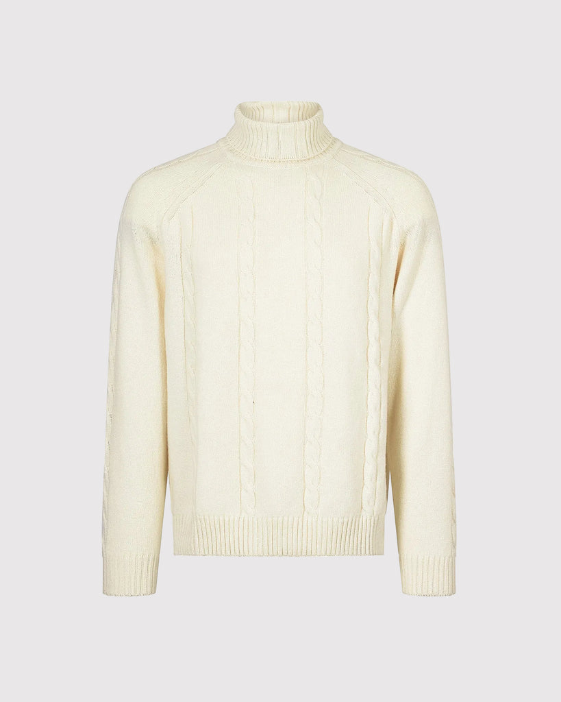 Kabel Strik Cashmere Creme