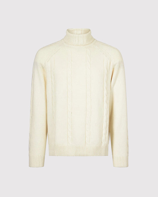 Kabel Strik Cashmere Creme