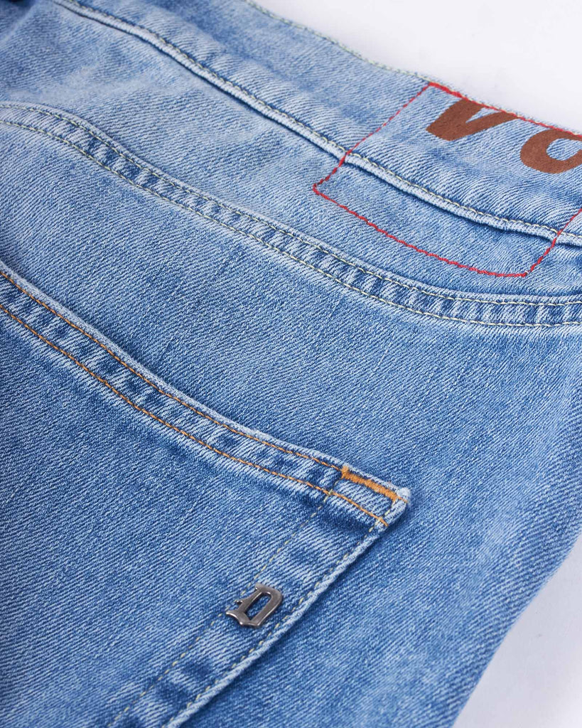 Icon Washed Jeans Blå