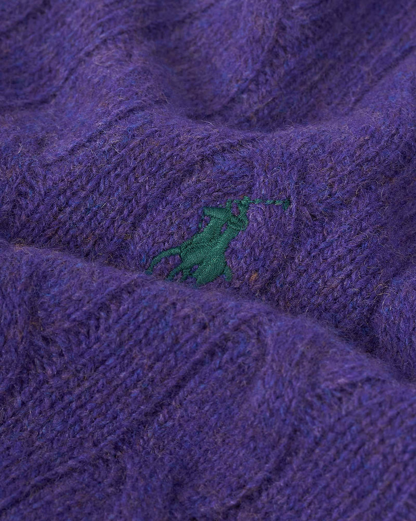Wool Cash Cable Lilla