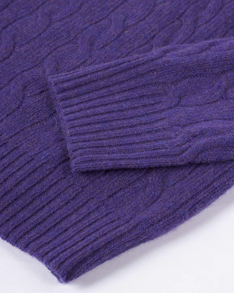 Wool Cash Cable Lilla
