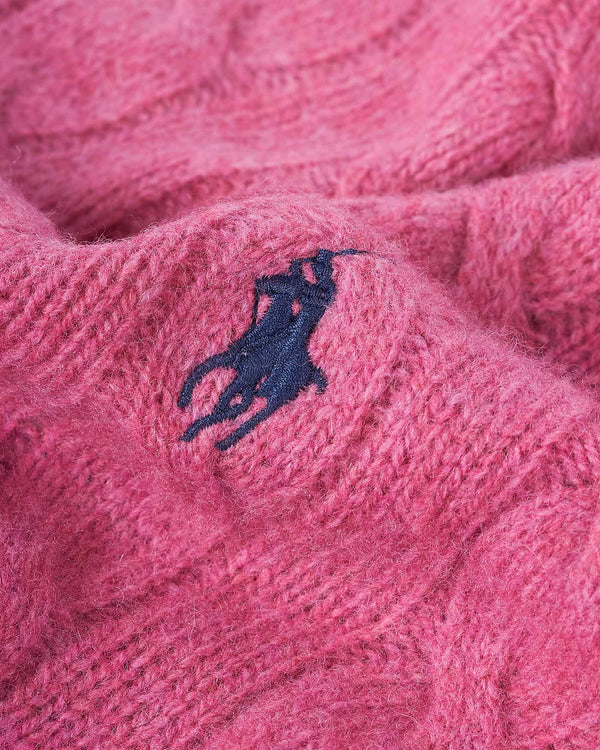Wool Cash Cable Pink
