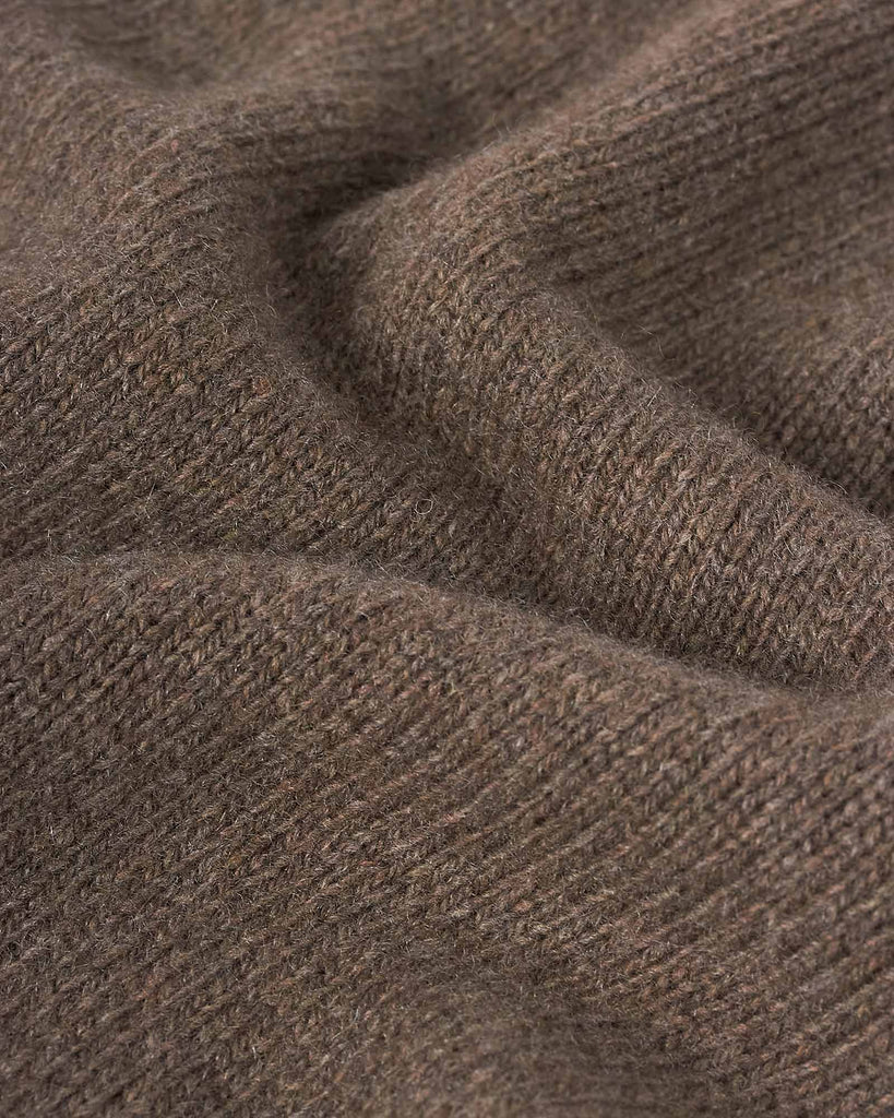 Cashmere Strik Polo Brun