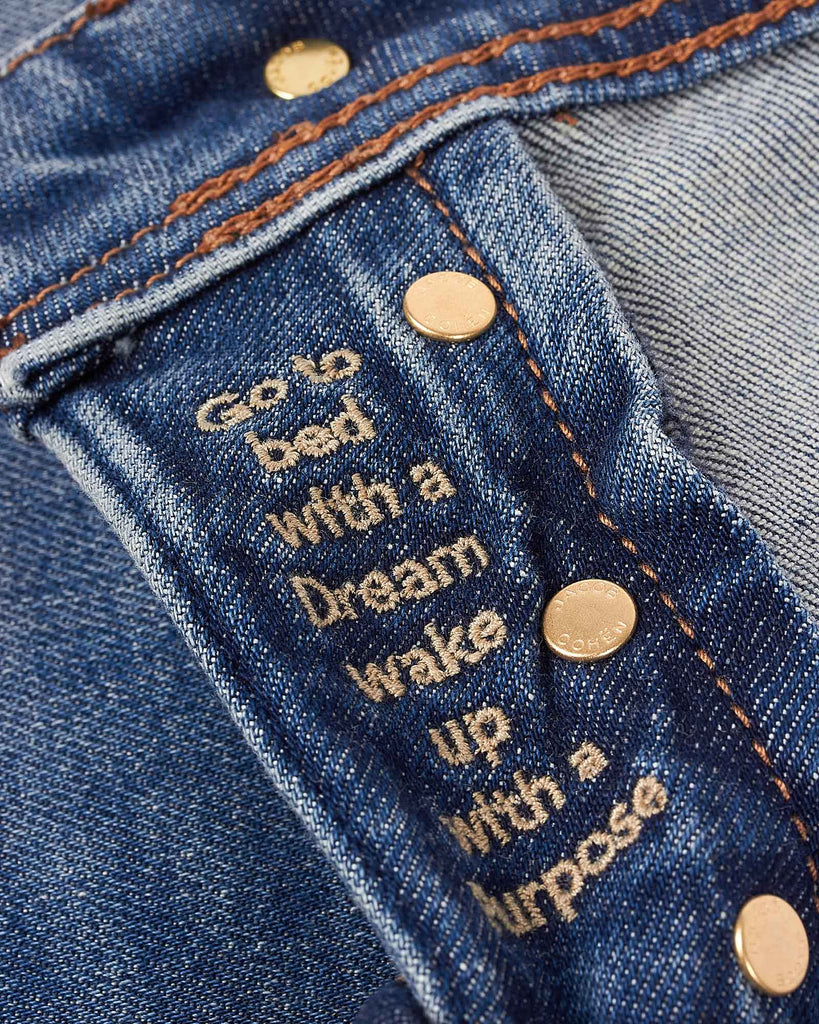 Scott Washed Jeans Blå