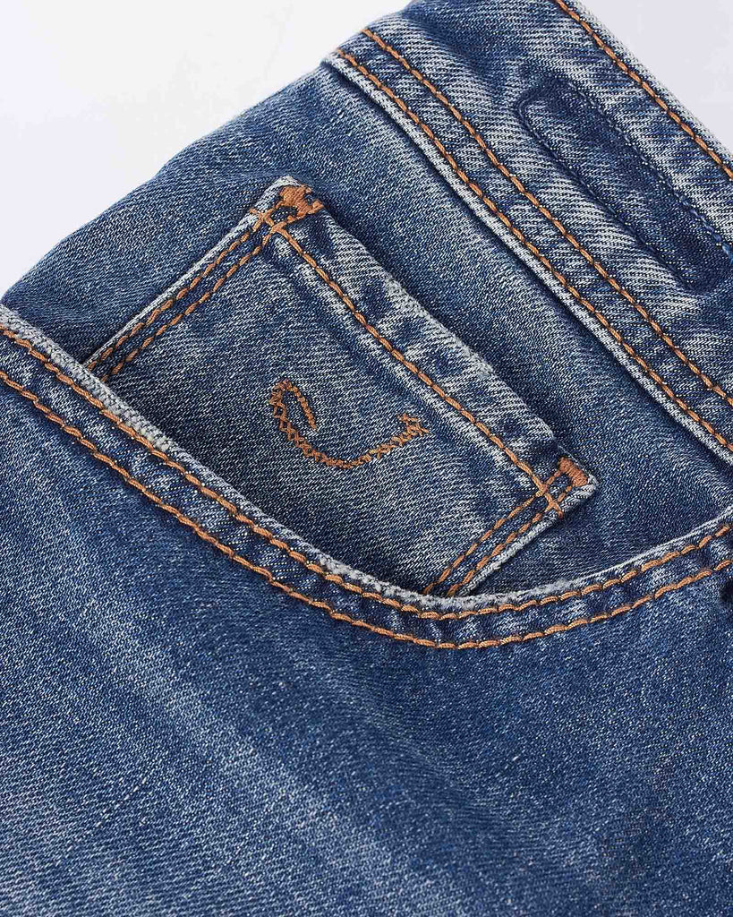 Scott Washed Jeans Blå