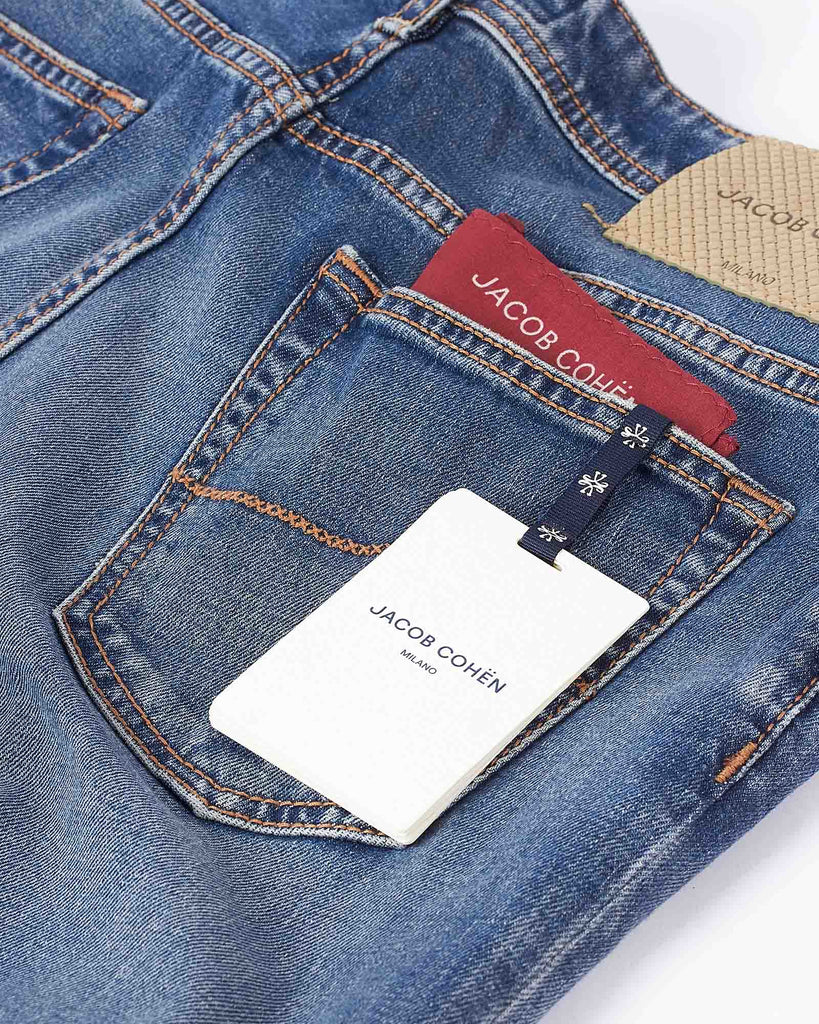 Scott Washed Jeans Blå