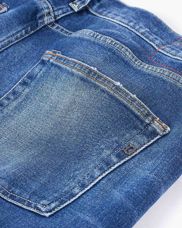 Icon Relax Jeans Washed Blå