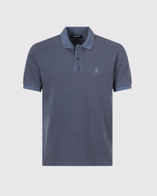 Washed Polo Blå
