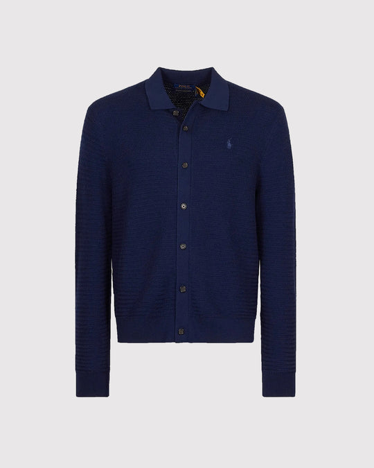 Washable Merino Cardigan Blå