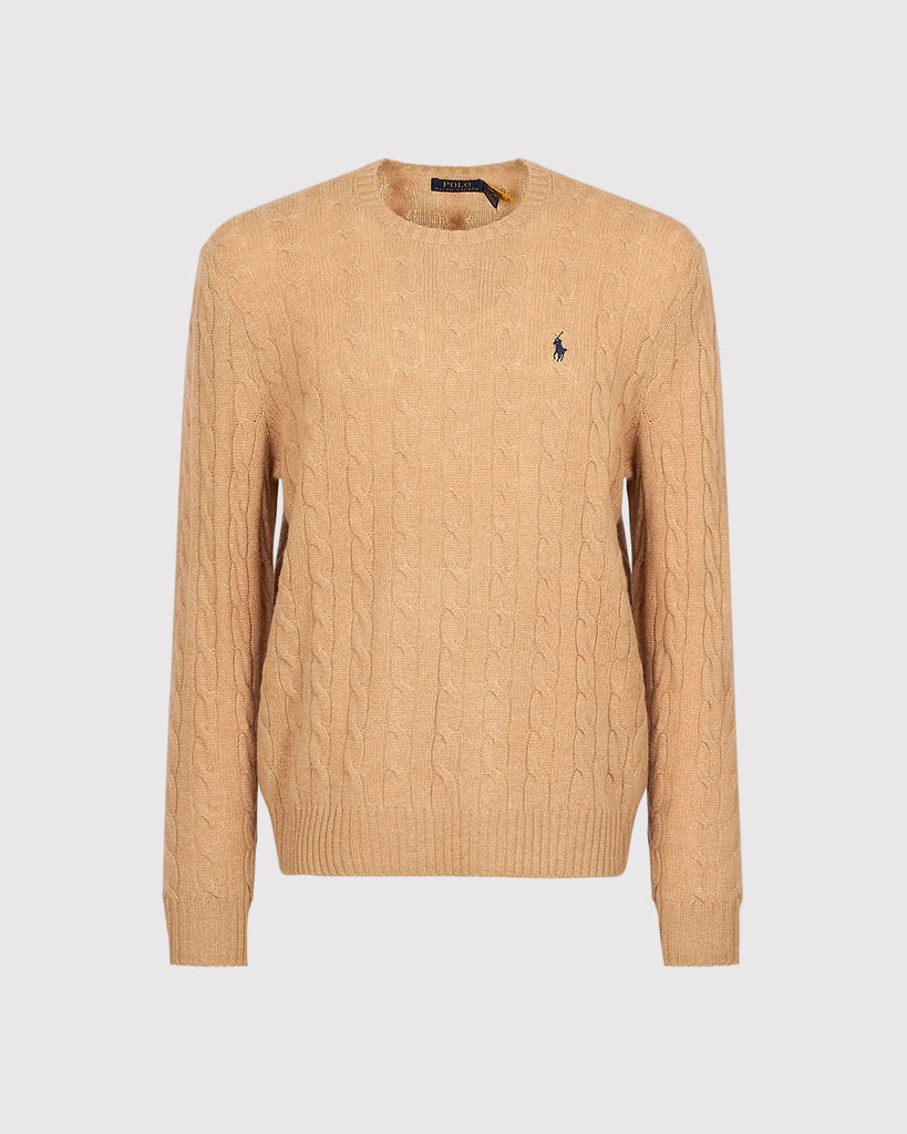 Wool Cash Cable Camel