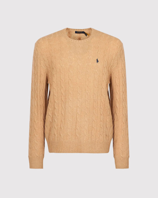 Wool Cash Cable Camel