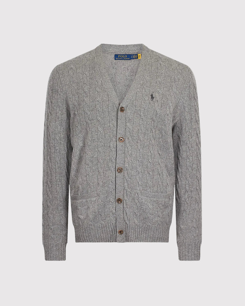 Wool Cash Cardigan Grå