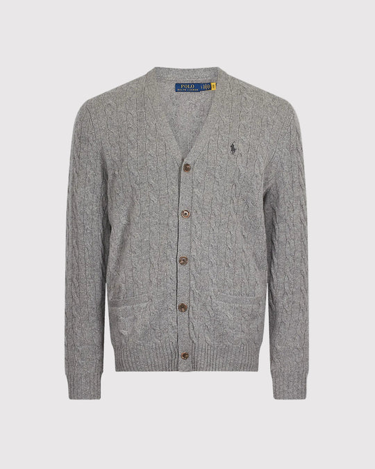 Wool Cash Cardigan Grå