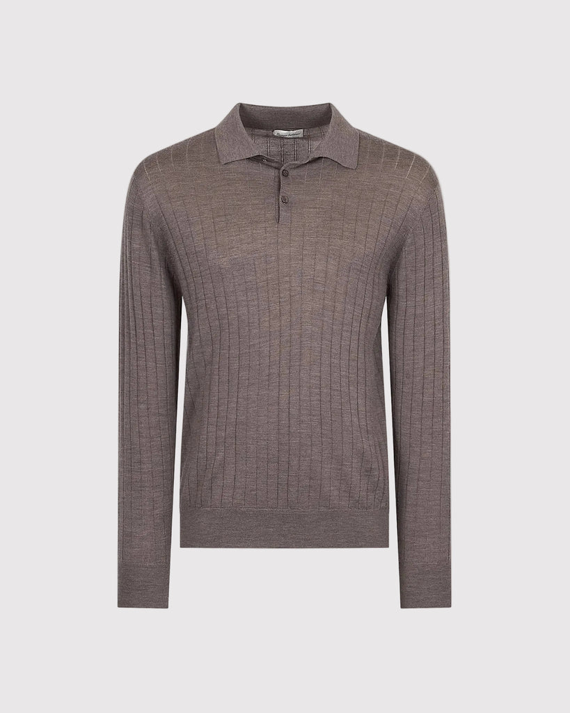 Polo Merino Taupe