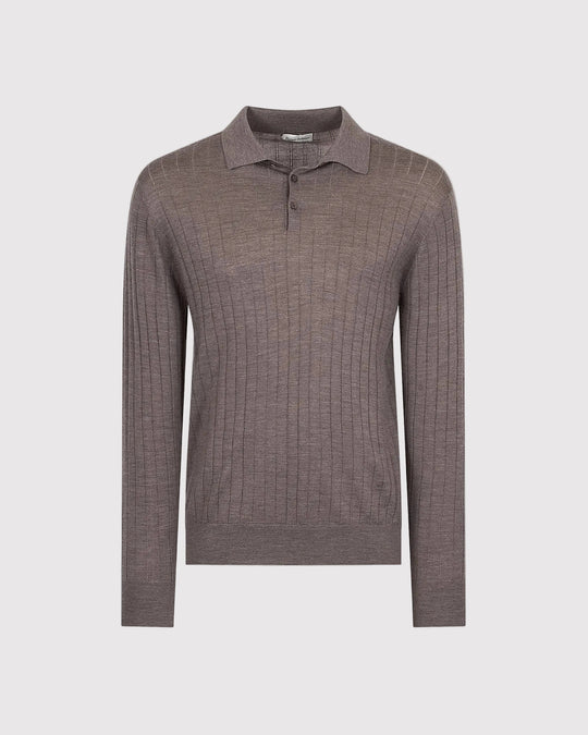 Polo Merino Taupe