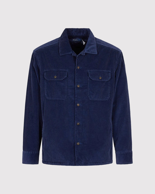 Whale Cord Shirt Blå