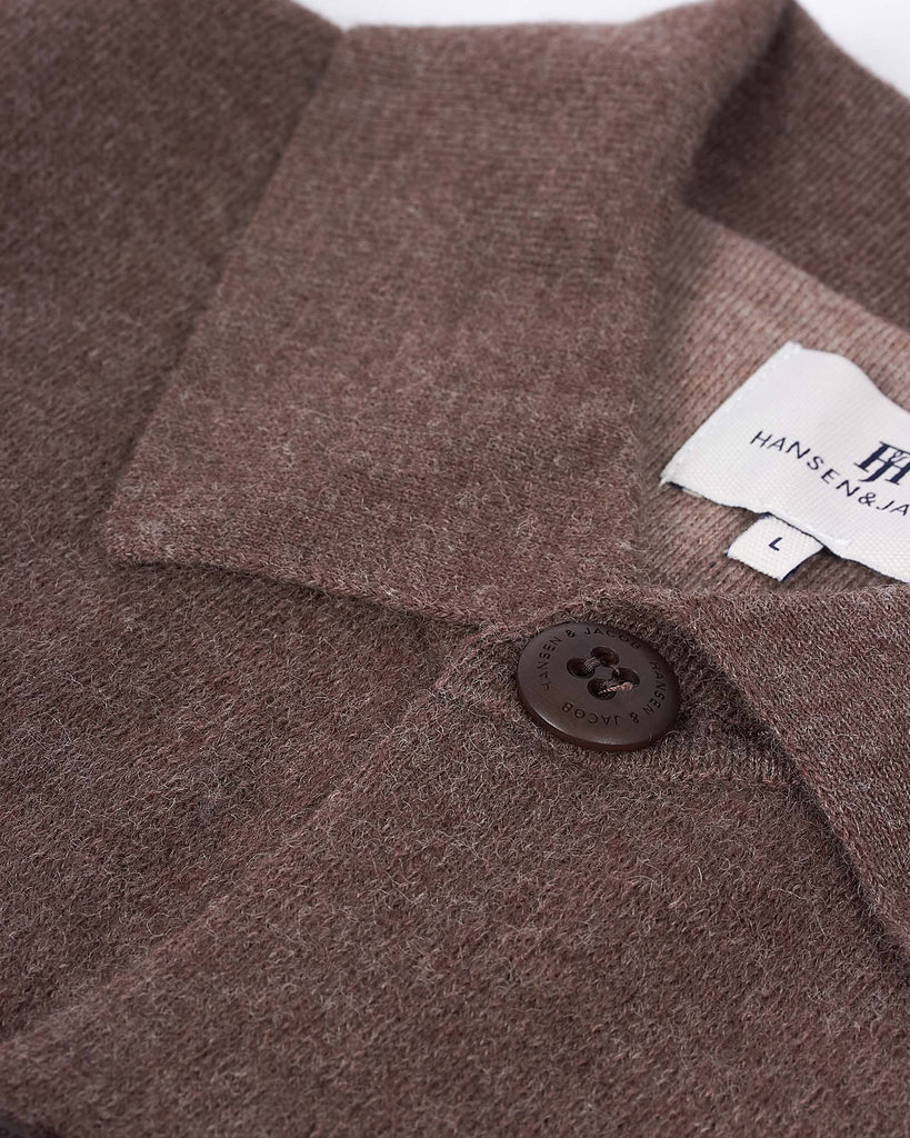 Knitted Overshirt Brun