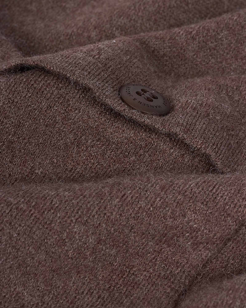 Knitted Overshirt Brun
