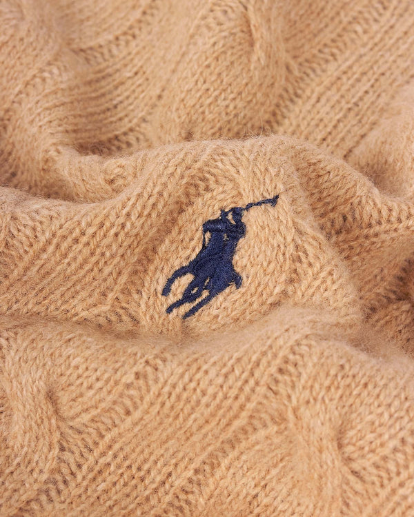 Wool Cash Cable Camel