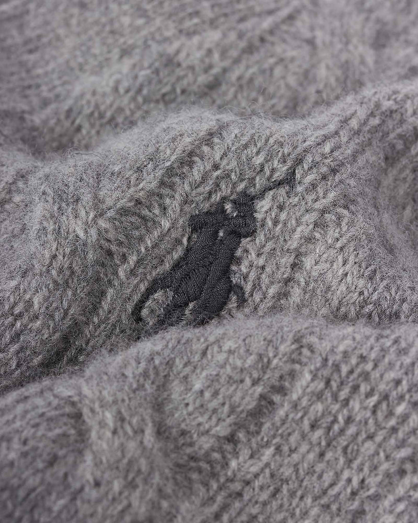 Wool Cash Cardigan Grå