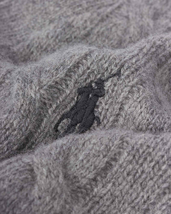 Wool Cash Cardigan Grå