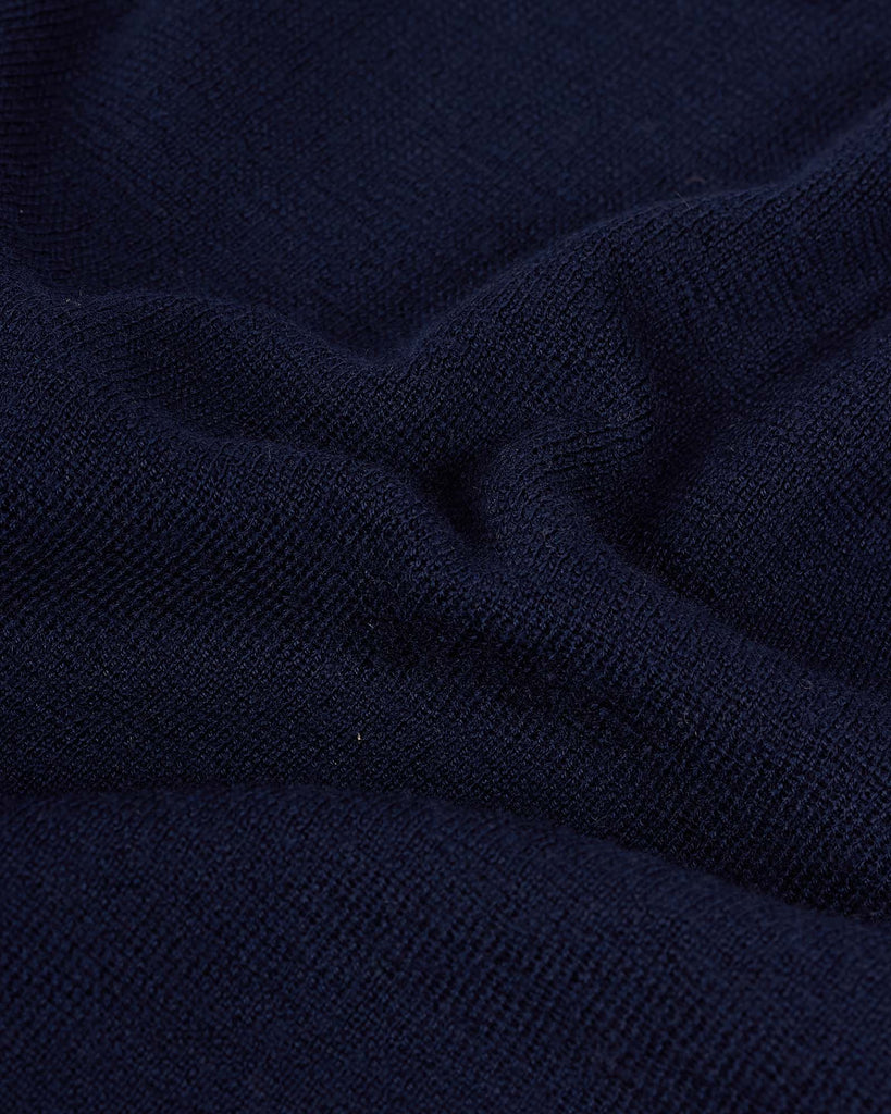 Merino Zip Cardigan Blå