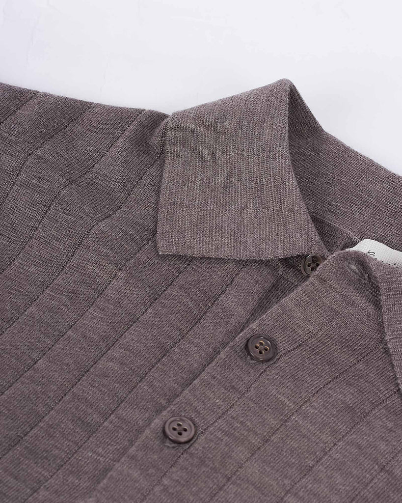Polo Merino Taupe