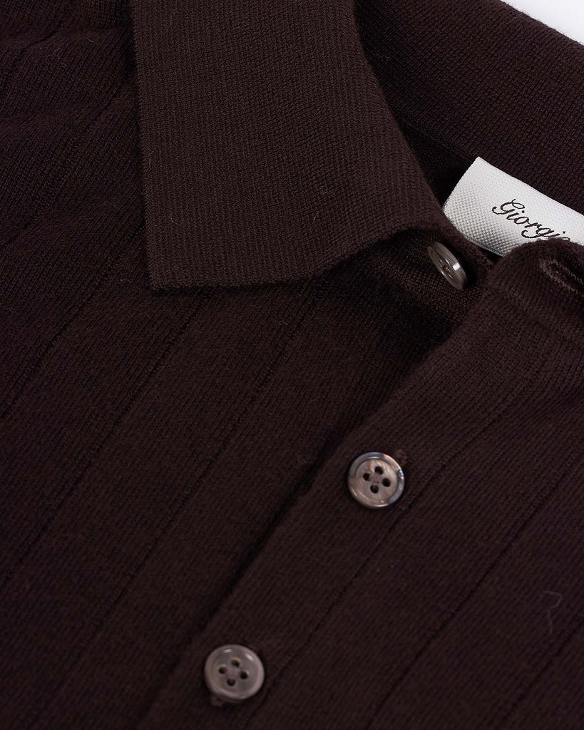 Polo Merino Brun