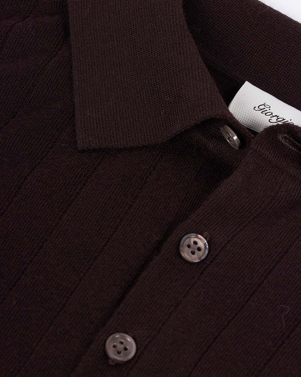 Polo Merino Brun