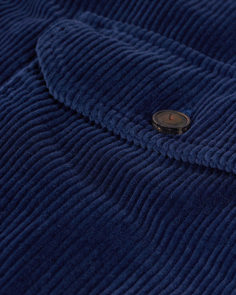 Whale Cord Shirt Blå