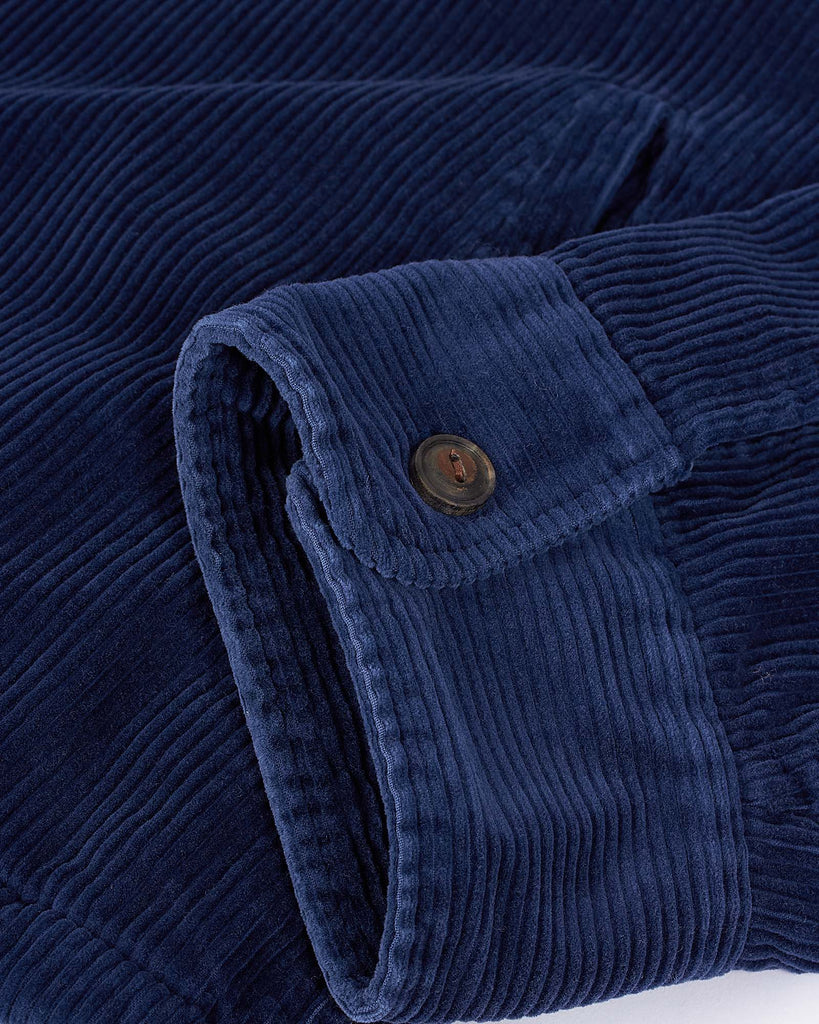Whale Cord Shirt Blå