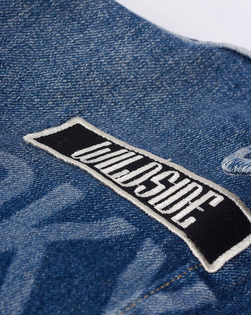 Denim Patch Overshirt Blå