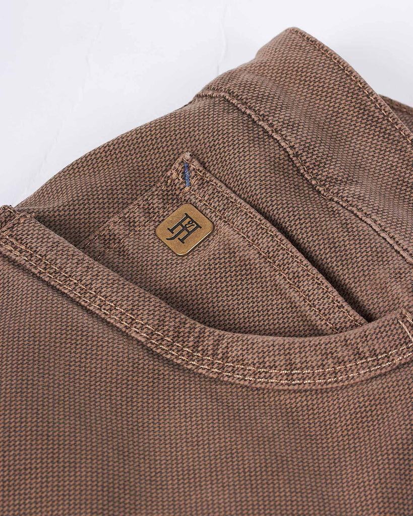 Bormio Print 5-Pocket Brun