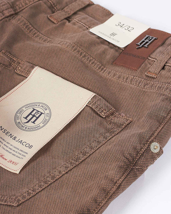 Bormio Print 5-Pocket Brun